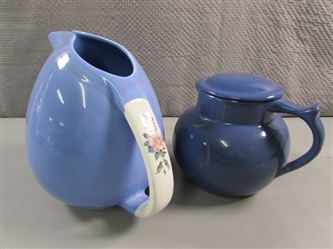 "HALL" ROSE PARADE PITCHER & "CUPPER COFFEE" CARAFE