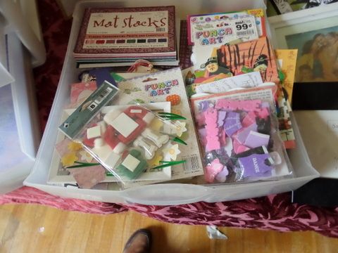 SCRAPBOOKING SUPPLIES 3 DRAWERS FULL, LETTERING KIT, STICKERS, PAPER STACKS, PHOTO ALBUMS FOR STICKER ORGANIZING PLUS MORE