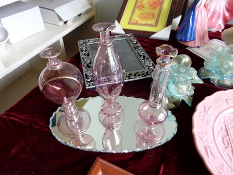 VARIETY LOT, CRYSTAL, BRASS CANDLESTICK HOLDERS, COLLECTIBLE ROYAL DALTON PRETTY LADIES, PICTURE FRAMES AND MORE