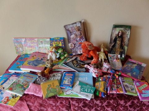 KIDS STUFF, BARBIES,  FLASH CARDS, TOYS, BOOKS, NOTE PADS, STUFFED TOYS