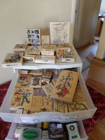 STAMPS, PAPER, INK, STAMPING BOOKS 