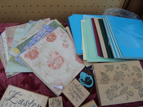 STAMPS, BLANK CARDS, PATTERNED PAPER, PAPER STACK