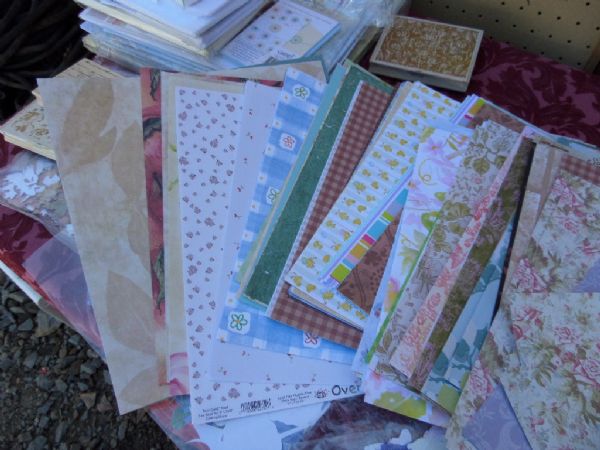 SCRAPBOOKING  ANNE GRIFFIN CARD STOCK,  STAMPS, DYE CUTS,  SCRAPBOOK AND MORE