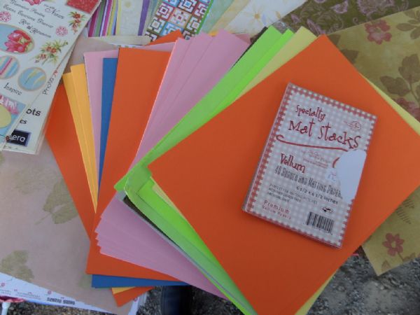 SCRAPBOOKING  LOADS OF PAPER  12 X 12 PAPER/CARDSTOCK, AND OTHER SIZES, STICKERS