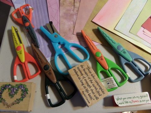 SCRAP BOOKING SUPPLIES, PAPER, SCISSORS, STAMPS AND STORAGE