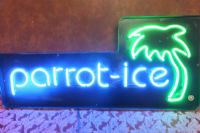 NEON SIGN - PARROT ICE WITH PALM TREE