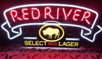 NEAT RED RIVER NEON SIGN WITH TWO CHOICES OF SIGNAGE