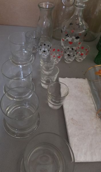 VINTAGE DECANTERS, SHOT GLASSES, X-RATED BEVERAGE GLASSES & MORE