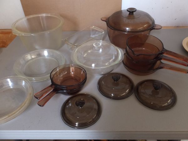 PYREX, GLASBAKE, AND CORNING COOKWARE