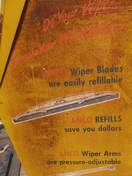 VINTAGE METAL ANCO WIND SHIELD WIPER DISPLAY 