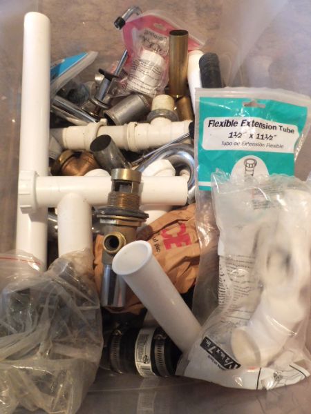 BIG LOT OF NEW AND USED PLUMBING PARTS