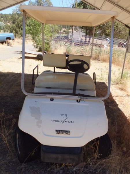 YAMAHA ELECTRIC GOLF CART WITH BATTERY CHARGER (ALTURAS ONLY PICK-UP)