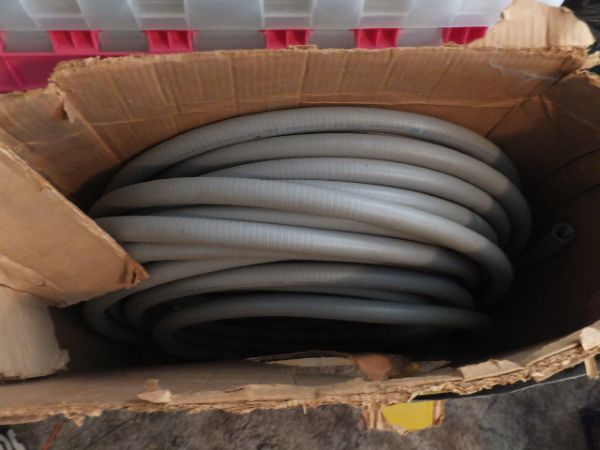 WEATHERPROOF FLEXIBLE ELECTRICAL CONDUIT TYPE LH-GREY 1/2