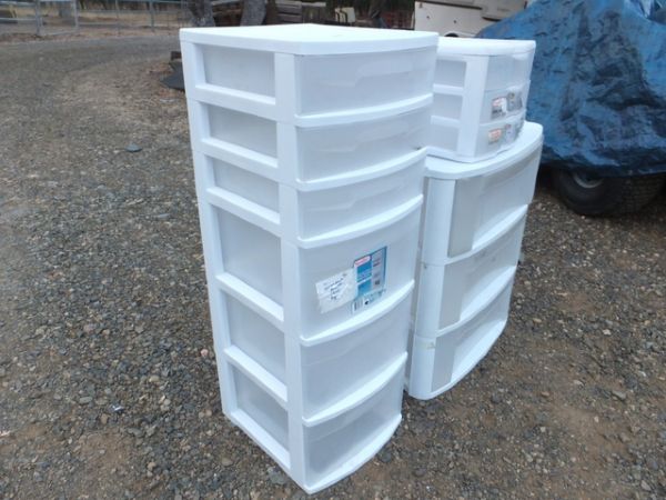 STERILITE DRAWERS VARIOUS SIZES  - 3 SETS