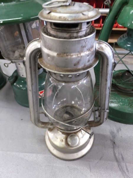 VINTAGE COLEMAN, EMBURY & GLOBE BRAND LANTERNS