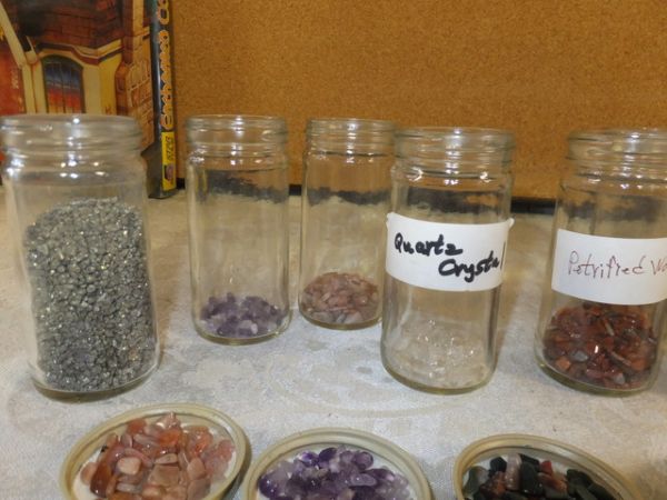 TUMBLE POLISHED ROCK COLLECTION AND SHARK TEETH