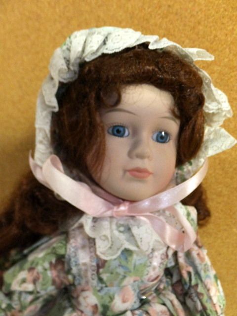 Lot Detail - PRETTY COLLECTIBLE PORCELIAN/BISQUE DOLL WITH BABY IN PRAM