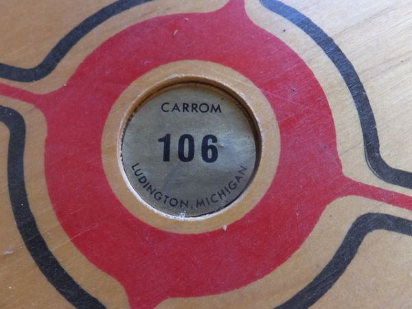 VINTAGE CARROM 106 GAME BOARD