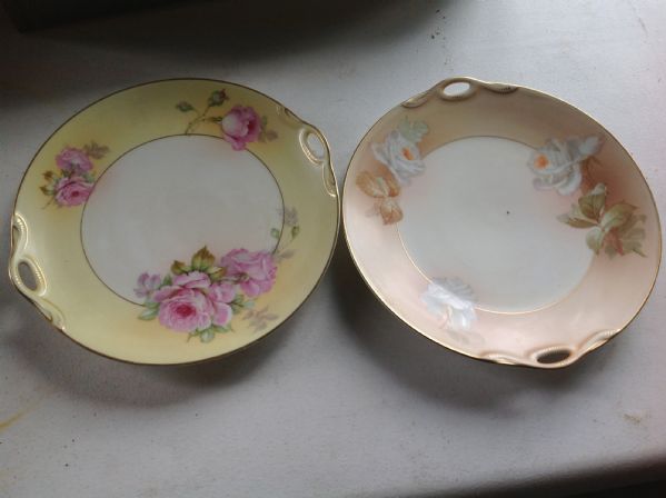 TWO AUSTRIAN MADE PORCELAIN PLATES