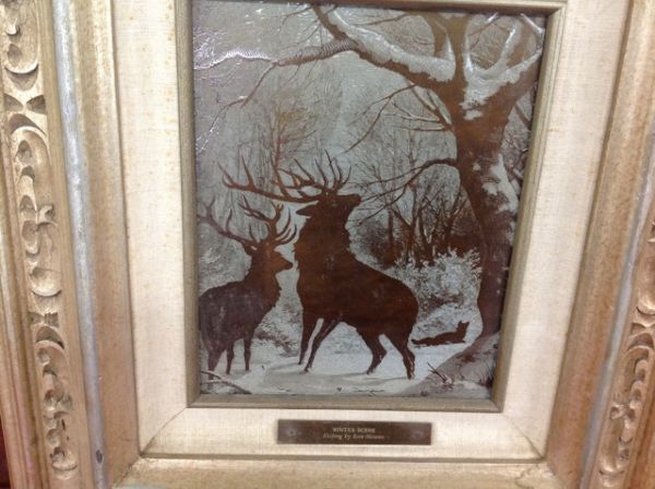 ELK ETCHING BY RON MORANO