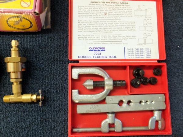 GREAT TOOLS TO HAVE ON HAND - FLARING TOOL, COTTER PINS & COMPRESSOR DRAINER