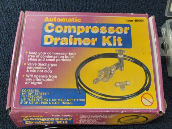 GREAT TOOLS TO HAVE ON HAND - FLARING TOOL, COTTER PINS & COMPRESSOR DRAINER