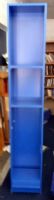 TALL BLUE BOOK SHELF (OR  OTHER NEAT STORAGE)