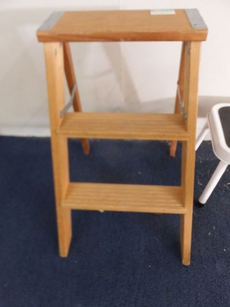 SMALL LADDER AND A STEP STOOL