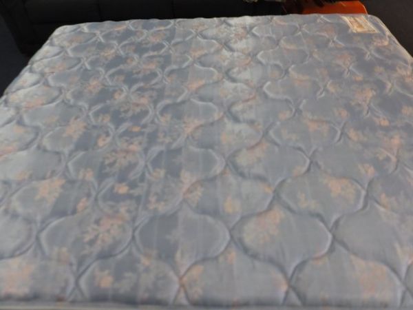 KING SIZE BED WITH ORTHOPEDIC SPRING AIR MATTRESS & BOX SPRINGS WITH COMFORTER, & MORE