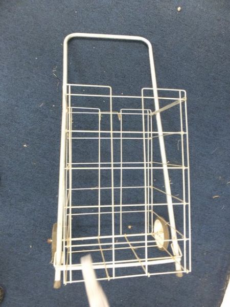 VINTAGE WIRE SHOPPING CART JUST LIKE MOM HAD!
