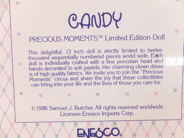 PRECIOUS MOMENTS CANDY & BONG BONG LIMITED EDITION DOLLS