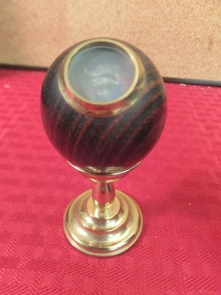 NICHOLAS II WOODEN EGG KELEIDOSCOPE