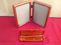 FINE WOOD PENS & MATCHING PICTURE FRAME