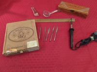 VINTAGE LEATHER-CRAFT EQUIPMENT, CEDAR BOX AND OTHER COOL STUFF!