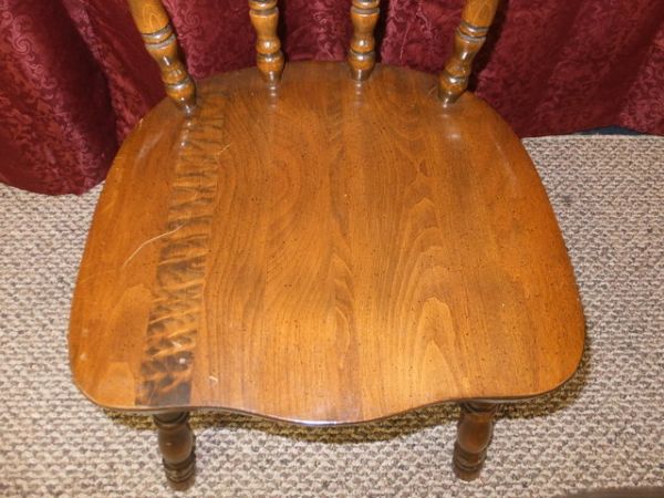 VINTAGE FRUITWOOD CHAIRS-TWO