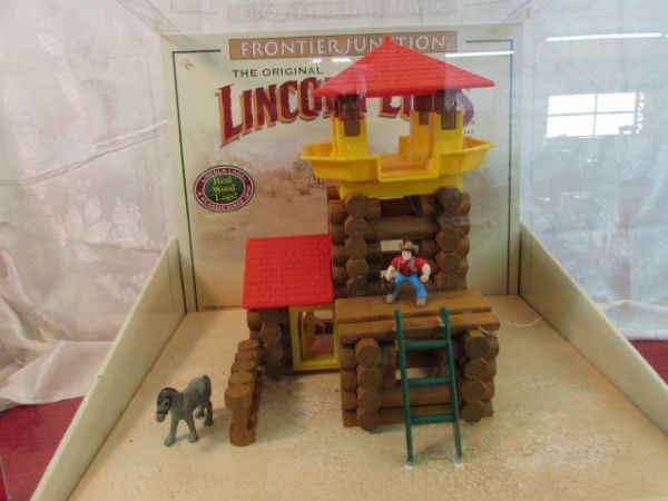 VINTAGE STORE DISPLAY LINCOLN LOGS