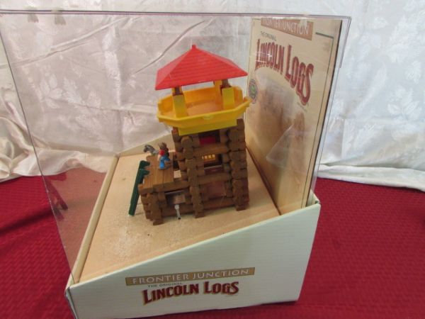 VINTAGE STORE DISPLAY LINCOLN LOGS