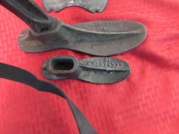 ANTIQUE CAST IRON COBBLERS SHOE FORMS