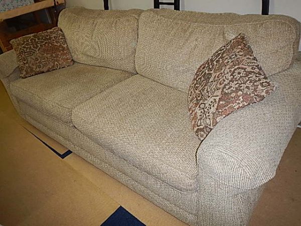 VERY COMFY TAN LAZY BOY SOFA