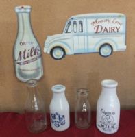 GET FORTIFIED WITH MILK COLLECTIBLES, Bottles & signs