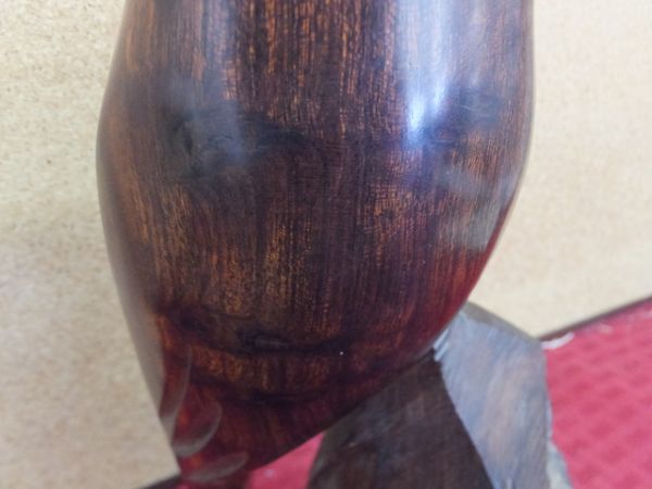 TEN INCH TALL IRONWOOD OWL