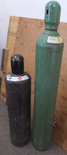 SPARE OXY ACETYLENE TANK SET.