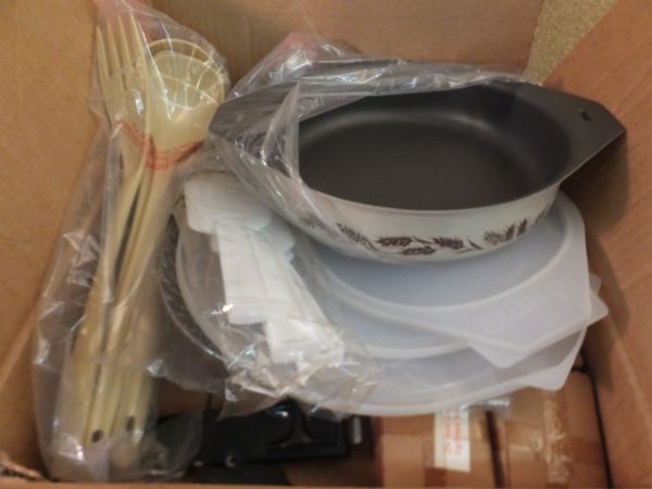 TEFLON LINED PANS, & BOWLS, A ROASTING PAN & MORE