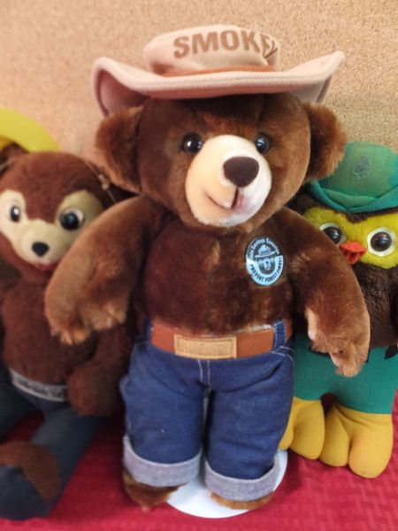 OFFICIAL SMOKEY THE BEAR and TALKING SMOKEY, AND HOOTIE!