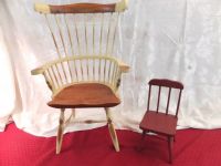 TWO ADORABLE WOODEN CHAIRS