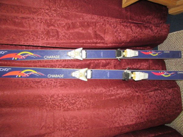 SKIS, POLES & CAR TOP SKI CARRIER