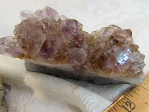 QUARTZ CRYSTAL, AMETRINE CRYSTAL & AGATE
