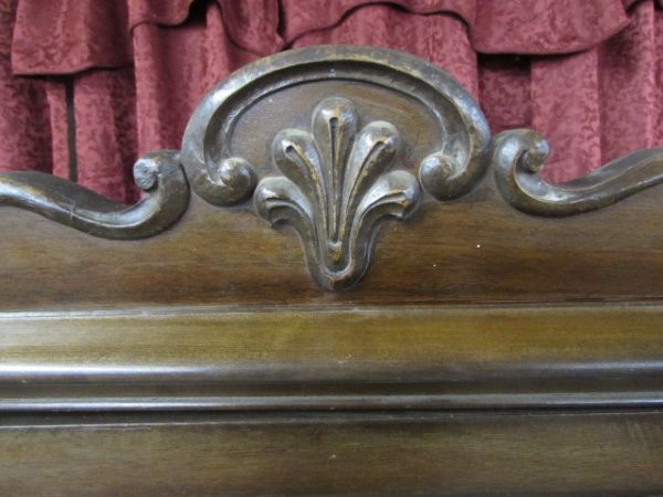 ANTIQUE GLASS FRONT CHINA CABINET