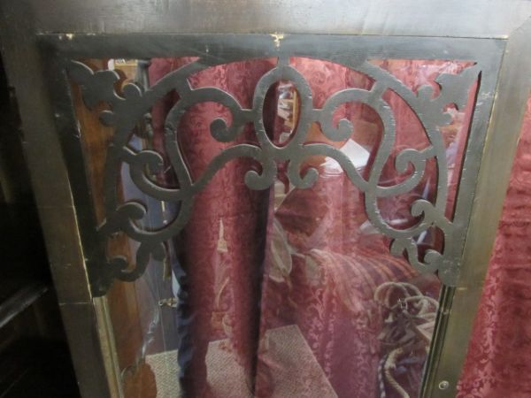 ANTIQUE GLASS FRONT CHINA CABINET