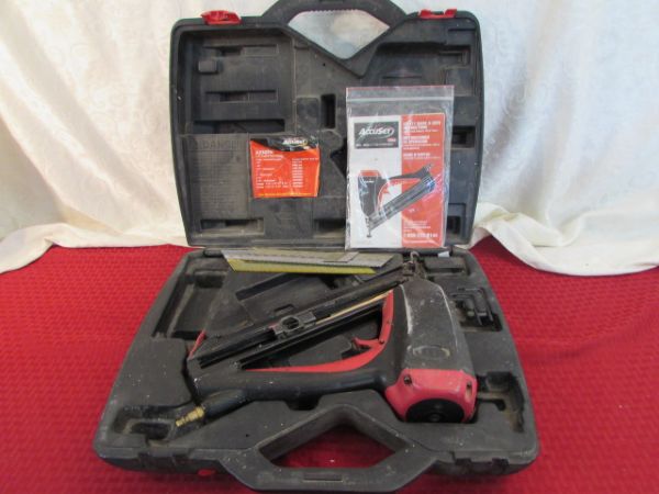 ACCUSET FINISH  NAIL GUN & MAKITA POWER DRILL